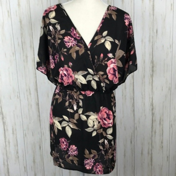 Torrid Tops - Torrid Black Floral Babydoll Top 3X